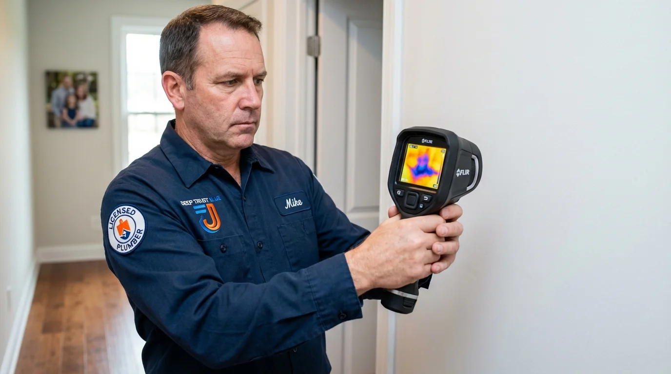 Thermal imaging leak detection by Johns Plumbing LLC in Prague